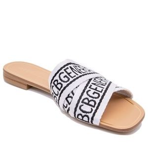 EUC BCBG Generation Kala Sandal Slip On Logo Size 9